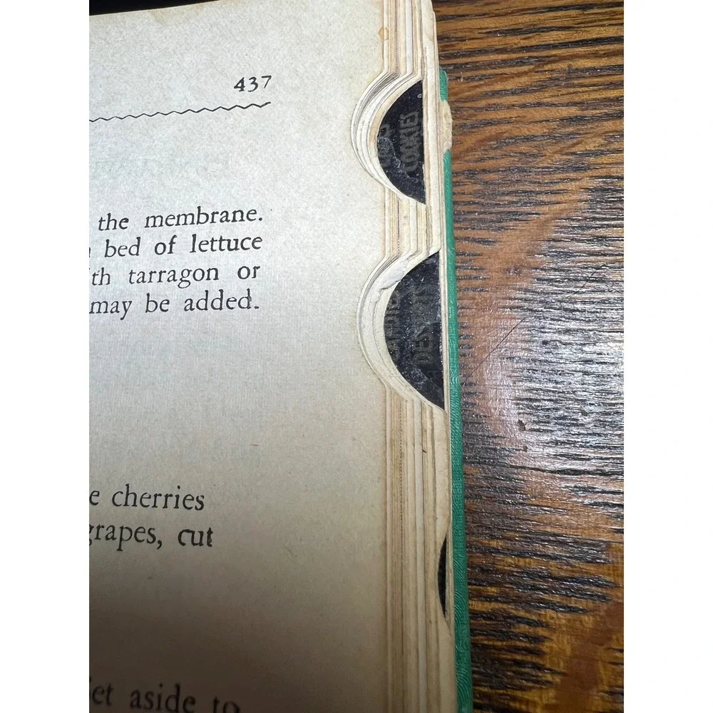 Vintage 1948 The American Womans Cook Book Ruth Berolzheimer Thumb Index Green